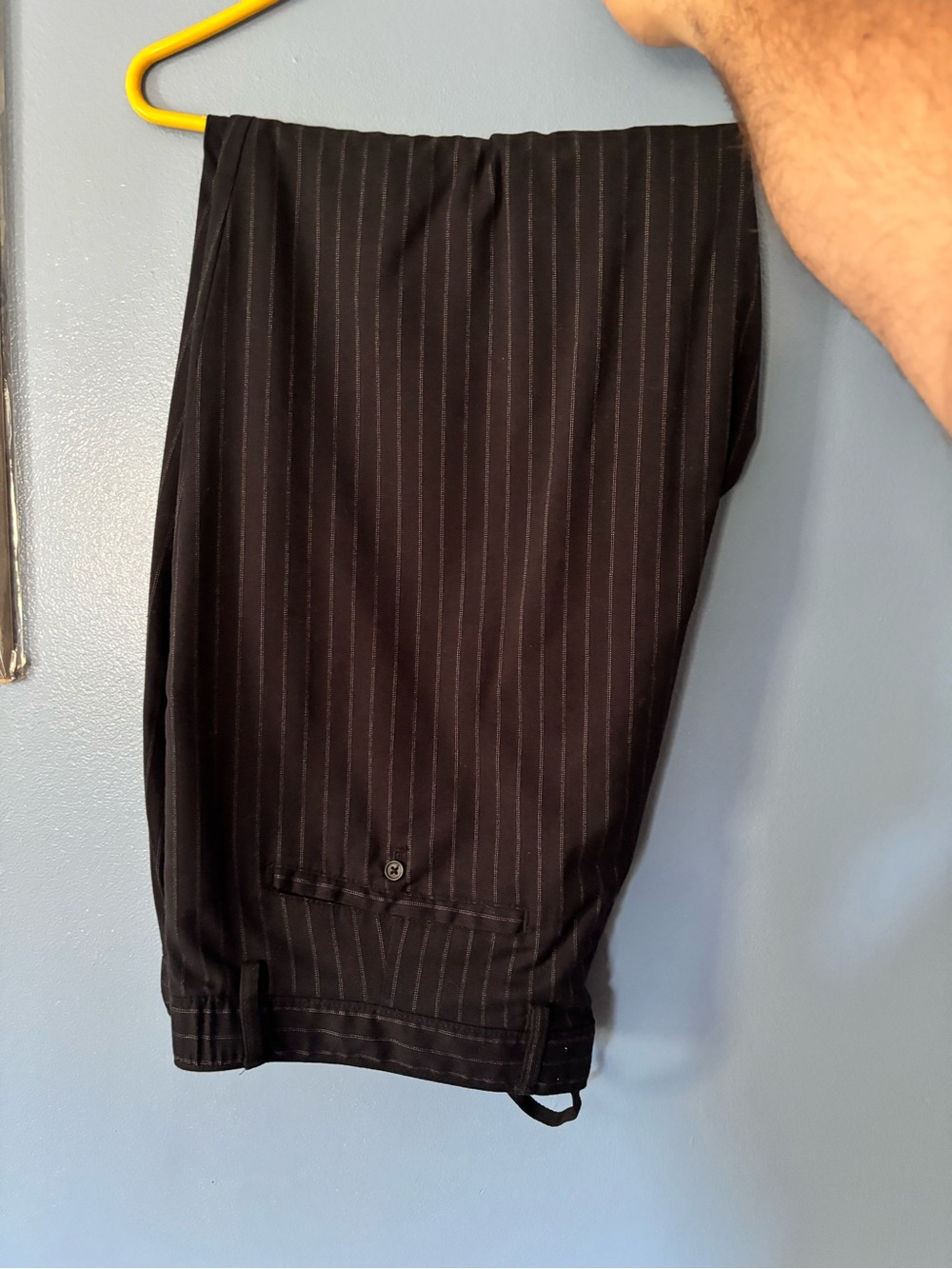 Old Navy Navy Pinstripe Flat-Front Men's Shorts